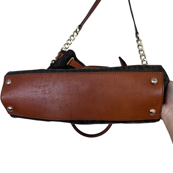 Michael Kors Hamilton Large Satchel Tote Brown Monogram - Picture 7 of 9